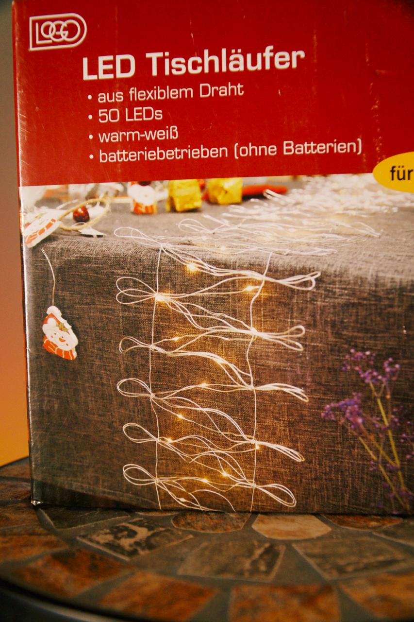 LED světelný běhoun 50 LED – teplá bílá