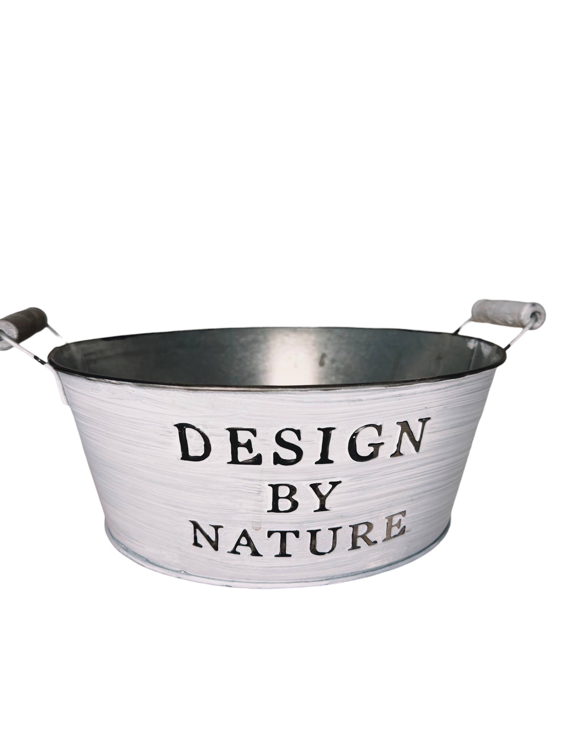 Dekorační plechová nádoba Design by Nature – Ø 25 cm