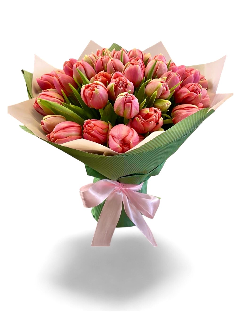 Kytice pivoňkových tulipánů – jarní mix