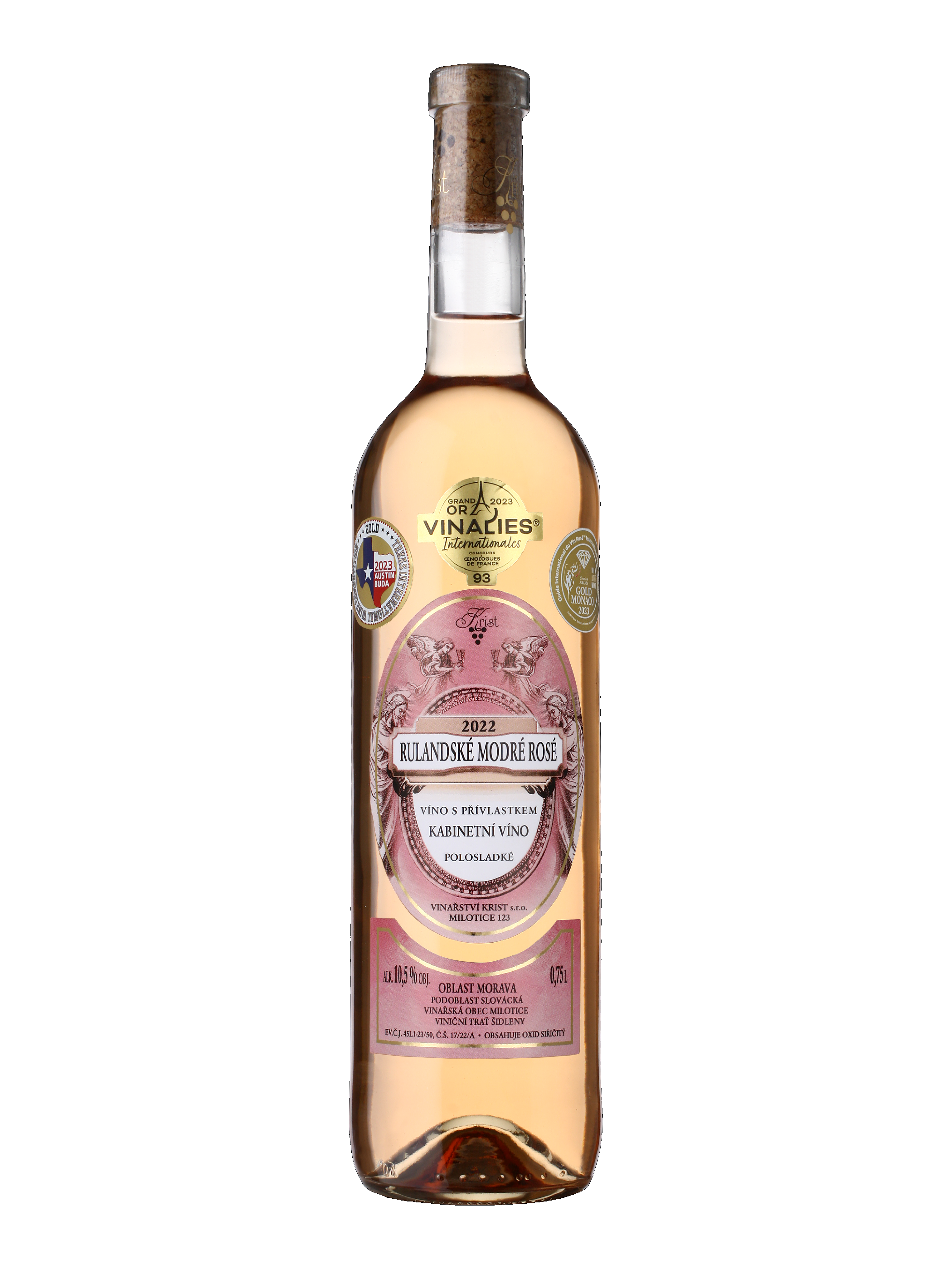 Rulandské modré Rosé 2022 polosladké